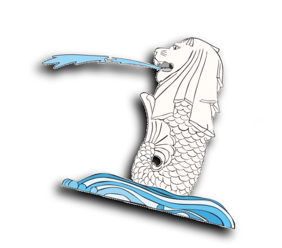 Merlion pin